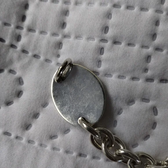 Tiffany and Co Sterling Silver Return to Tiffany Oval Tag Choker Necklace - Picture 6 of 11